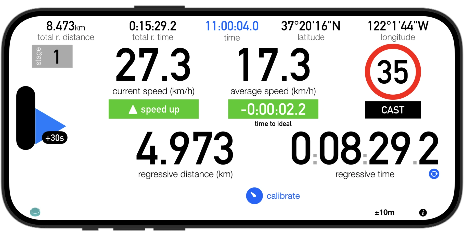 Tripmaster App for iPhone and iPad for TSD Rally - Time Distance Speed Tripmaster App for TSD Rally - Time Distance Speed - Follow a Roadbook